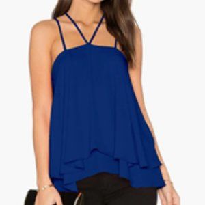 Ally-Magic Chiffon Halter Tank